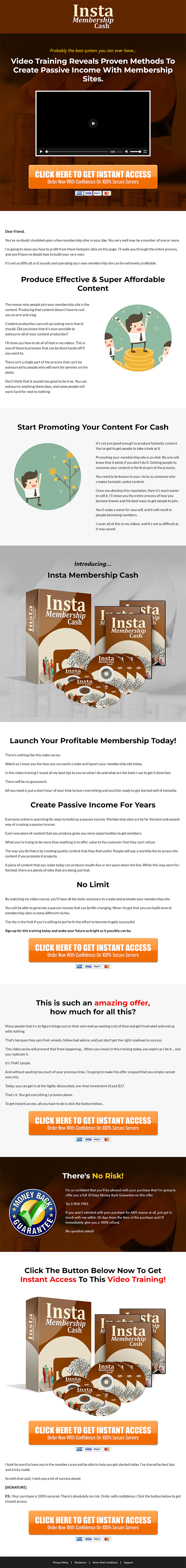 Instant Membership Cash MRR Videos Sales