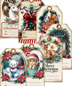 Christmas Gift Tags PLR Graphics