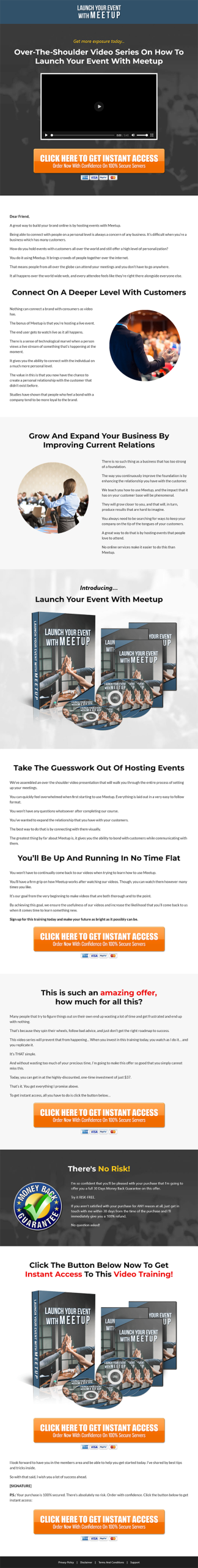 Launch Your Event with Meetup MRR Videos Sales