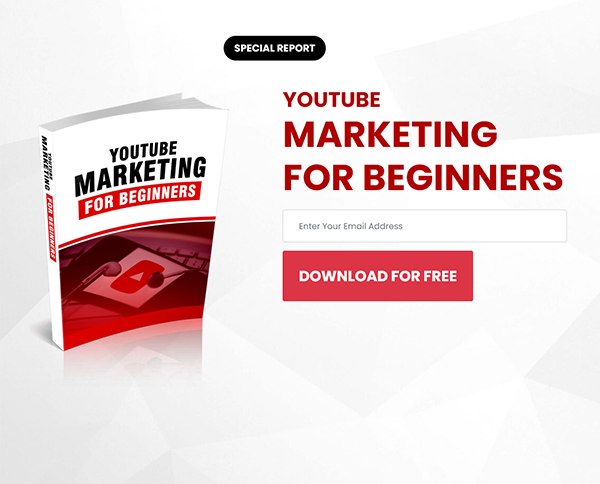 Youtube Marketing for Beginners PLR Report Optin Page