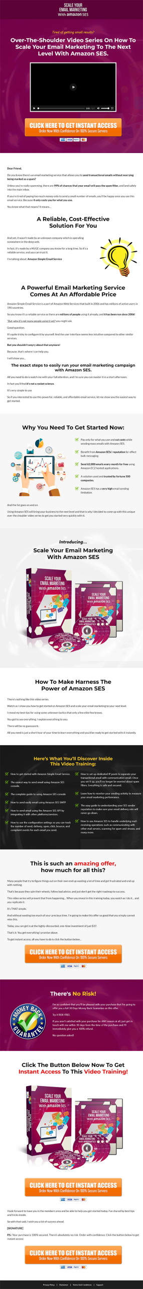Scale Your Email Marketing with Amazon SES MRR Videos Sales