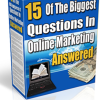 15 Internet Marketing Questions Answered MRR Ebook