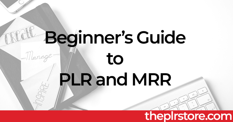 A Beginner's Guide to PLR and MRR Digital Products | The PLR Store