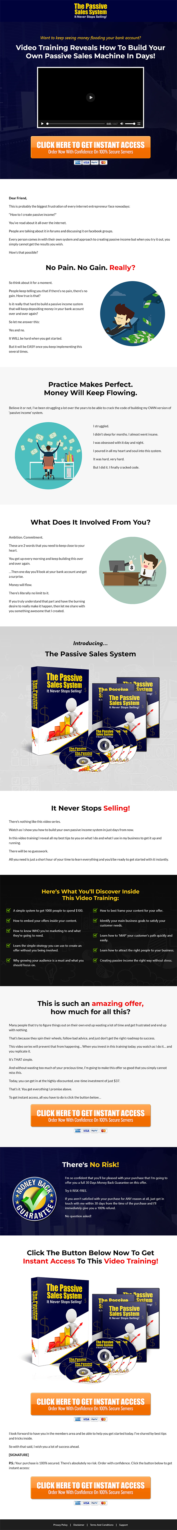 The Passive Sales System MRR Videos Sales