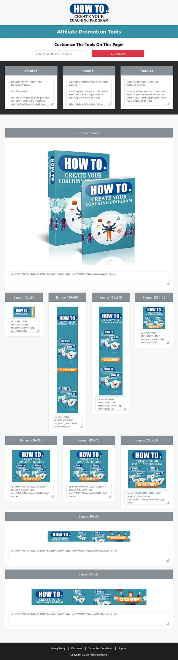 How to Create Coaching Program Package PLR Affiliate Page