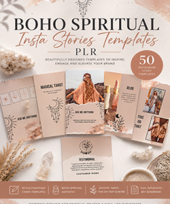 Boho Spiritual Insta Stories Templates PLR