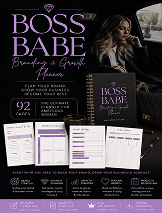 Boss Babe Branding and Growth Planner PLR