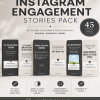 Mono Theme Instagram Engagement Stories PLR