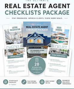 Real Estate Agent Checklists Pack PLR