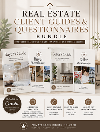 Real Estate Agent Client Guides and Questionnaires PLR