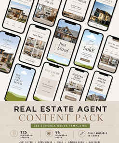 Real Estate Social Content Pack MRR