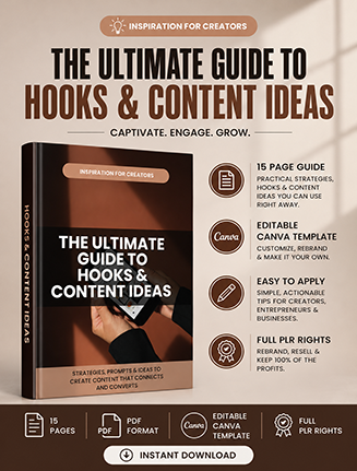 Ultimate Hooks and Content Ideas Report PLR