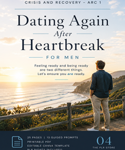 Dating Again after Heartbreak for Men Guided Workbook PLR