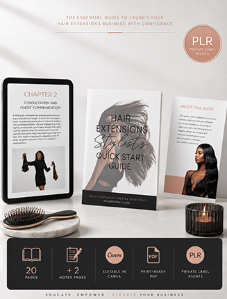 Hair Extension Stylist's Quick Start Guide PLR