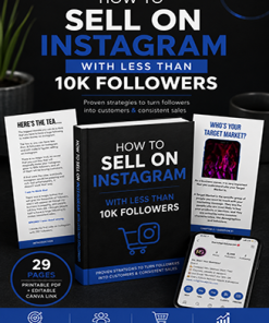 How to Sell on Instagram Under 10K Report PLR