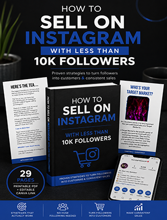 How to Sell on Instagram Under 10K Report PLR