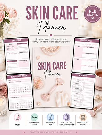 Skin Care Planner Private Label Rights