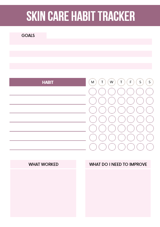 Skin Care Planner Private Label Rights