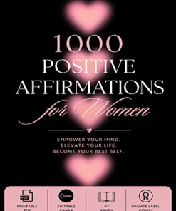 1000 Positive Affirmations for Women Collection PLR