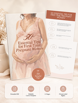 50 Essential Tips for First Time Pregnant Women Report PLR