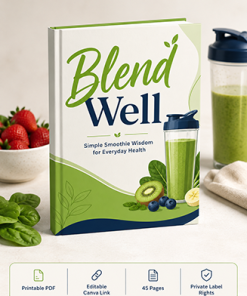 Blend Well Simple Smoothie Wisdom Ebook PLR Cover