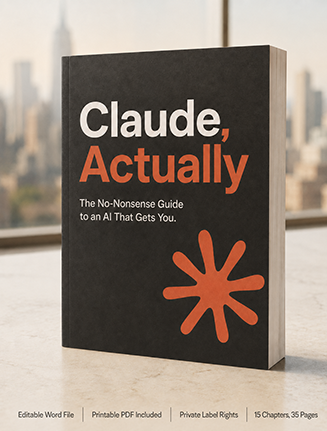 Claude Actually No Nonsense Guide to an AI That Gets You PLR Ebook