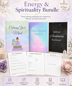 Energy and Spirituality Workbook Bundle PLR