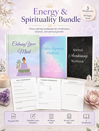 Energy and Spirituality Workbook Bundle PLR