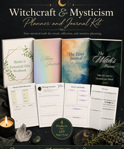 Witchcraft Mysticism Planner Workbooks Bundle PLR
