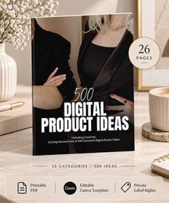 500 Digital Product Ideas Report PLR