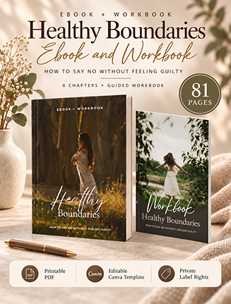 Healthy Boundaries Ebook and Workbook PLR