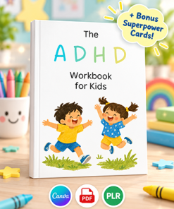ADHD Therapy Workbook for Kids PLR