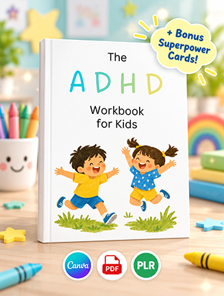 ADHD Therapy Workbook for Kids PLR