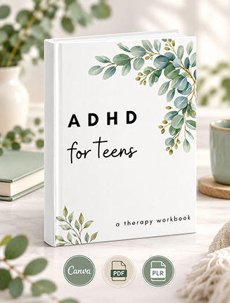ADHD Therapy Workbook for Teens PLR