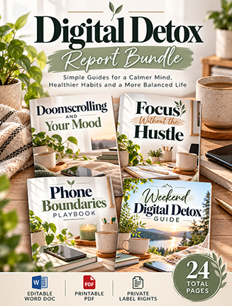 Digital Detox Giveaway Report Bundle PLR