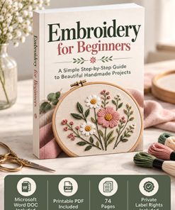 Embroidery for Beginners Ebook PLR