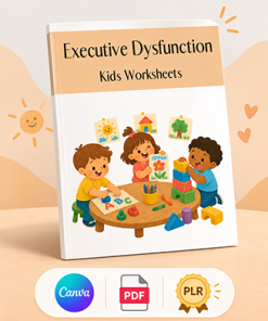 Executive Dysfunction Worksheets for Kids PLR