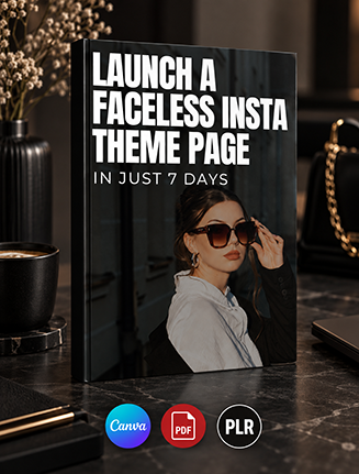 Launch a Faceless Instagram Theme Page Ebook PLR