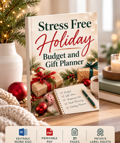 Stress Free Holiday Budget and Gift Planner PLR