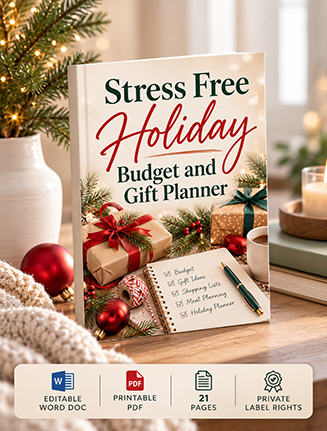 Stress Free Holiday Budget and Gift Planner PLR